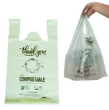 OrangeBio® Compostable Carryout Bags, 12" x 6" x 22", 500 Count, BPI Certified, TÜV OK Compost HOME