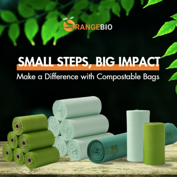 Small Steps, Big Impact! Make a Difference with Compostable Bags.