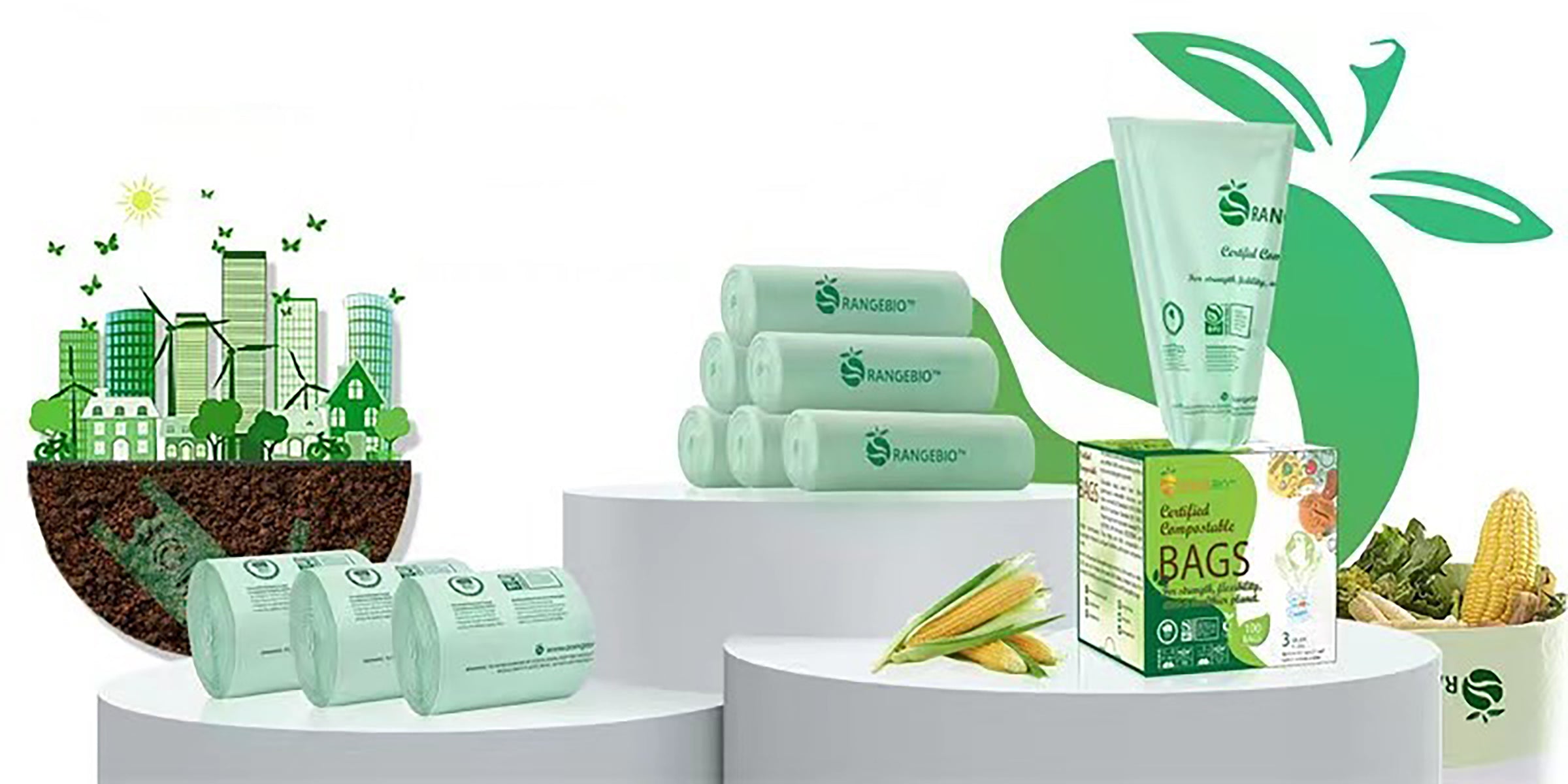 Certified 100% Compostable Bags