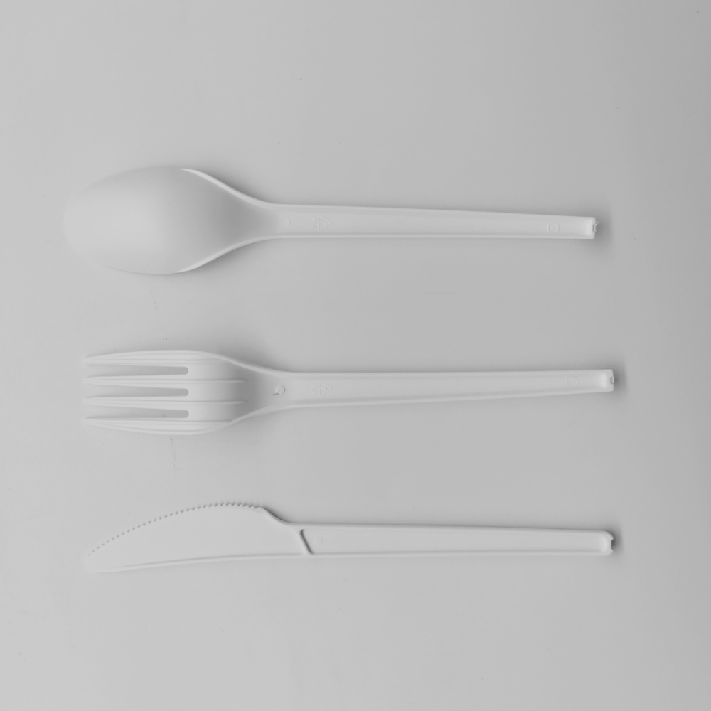 OrangeBio Disposable Compostable Assorted Cutlery, 24 Count