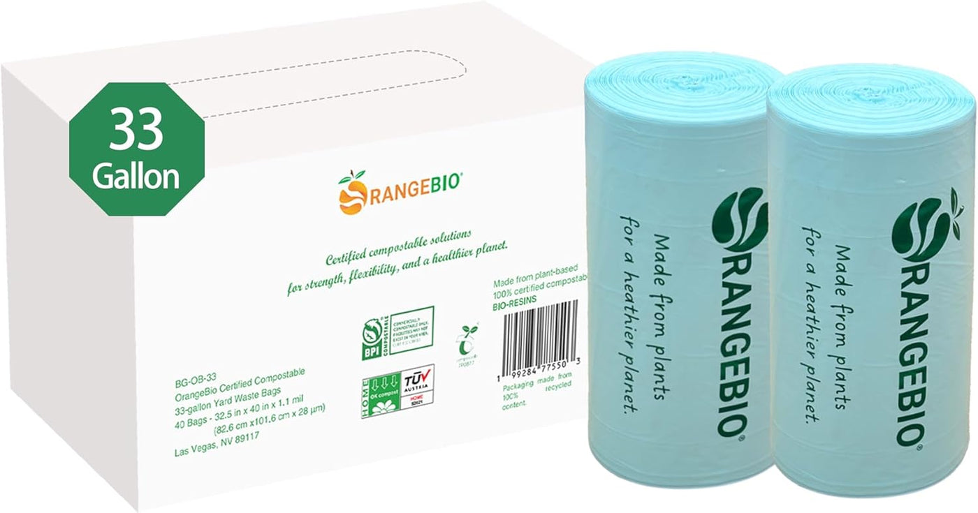 33 Gallon Compostable Lawn & Leaf Waste Bags