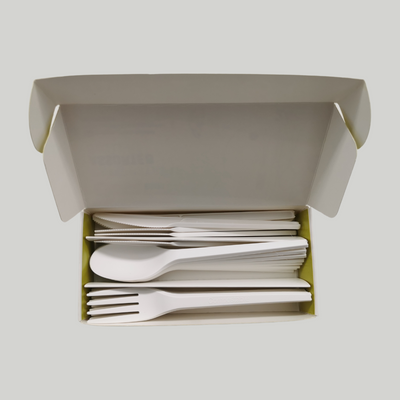 OrangeBio Disposable Compostable Assorted Cutlery, 24 Count