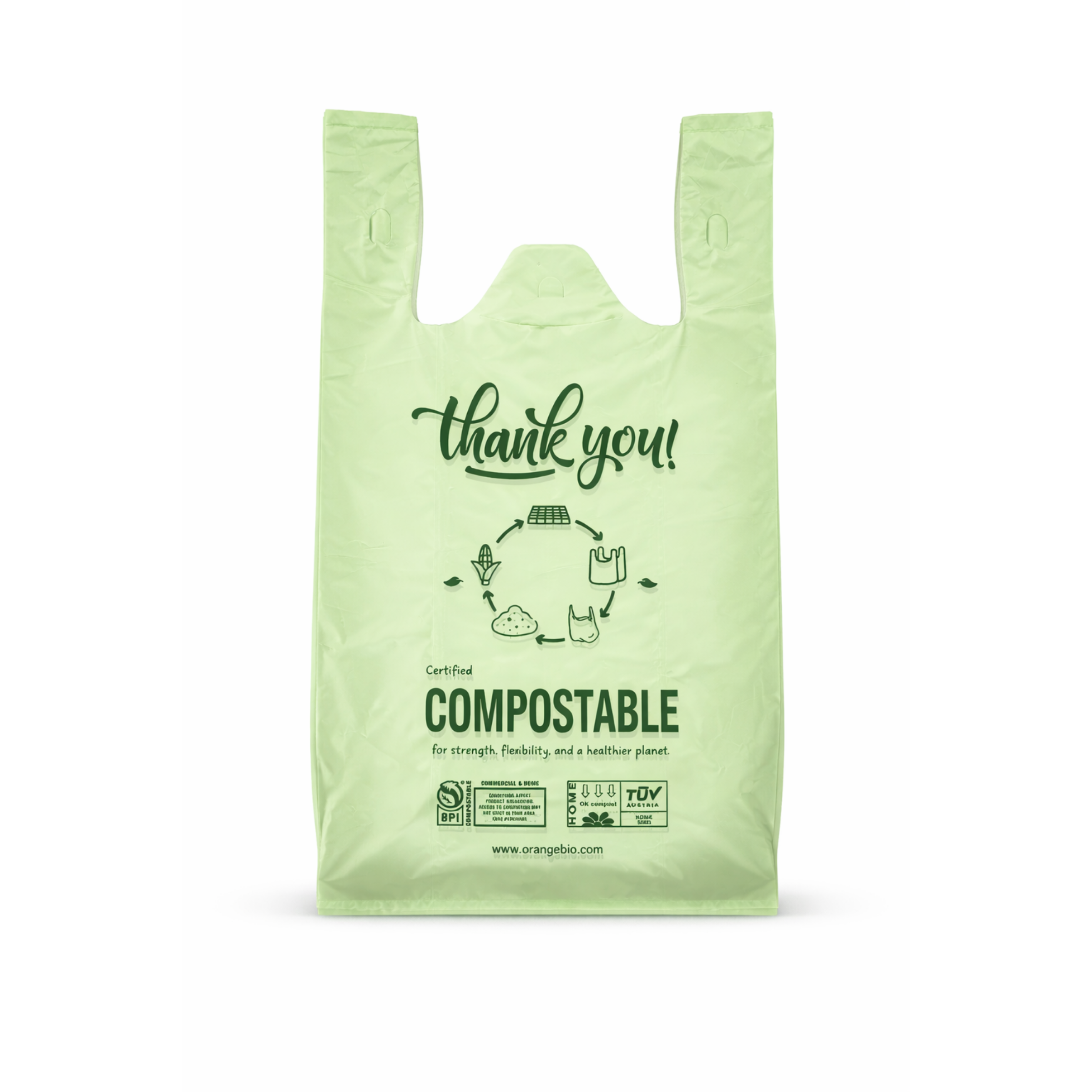 Large Compostable Shopping Bags – Grocery & Market Use – OrangeBioUSA