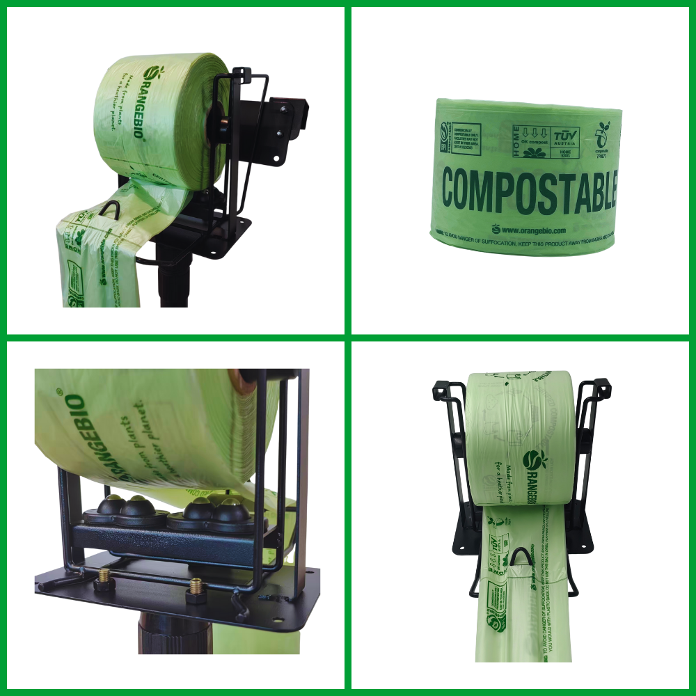 14 x 18" Compostable Produce Bags | 4 Rolls | 1000 bags/box