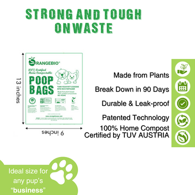 Pet Waste Bags, 180 Count, 12 Refill Rolls