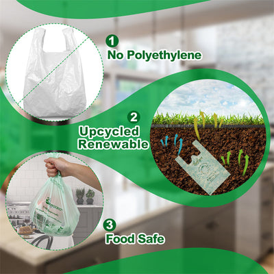 13 Gallon Home Compostable Food Scrap Bags / Liner Bags - 50 Count